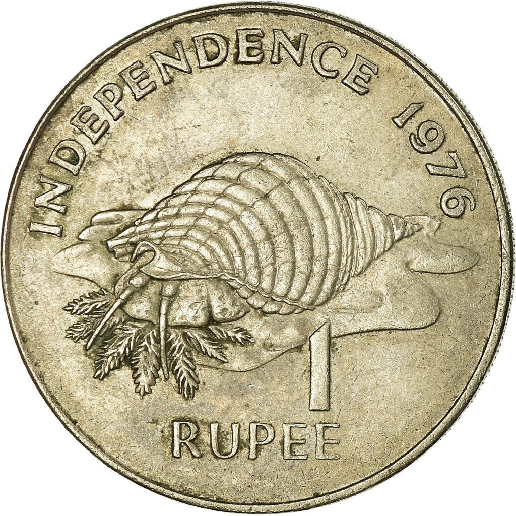 Coin, Seychelles, Rupee, 1976, British Royal Mint, EF(40-45), Copper-nickel
