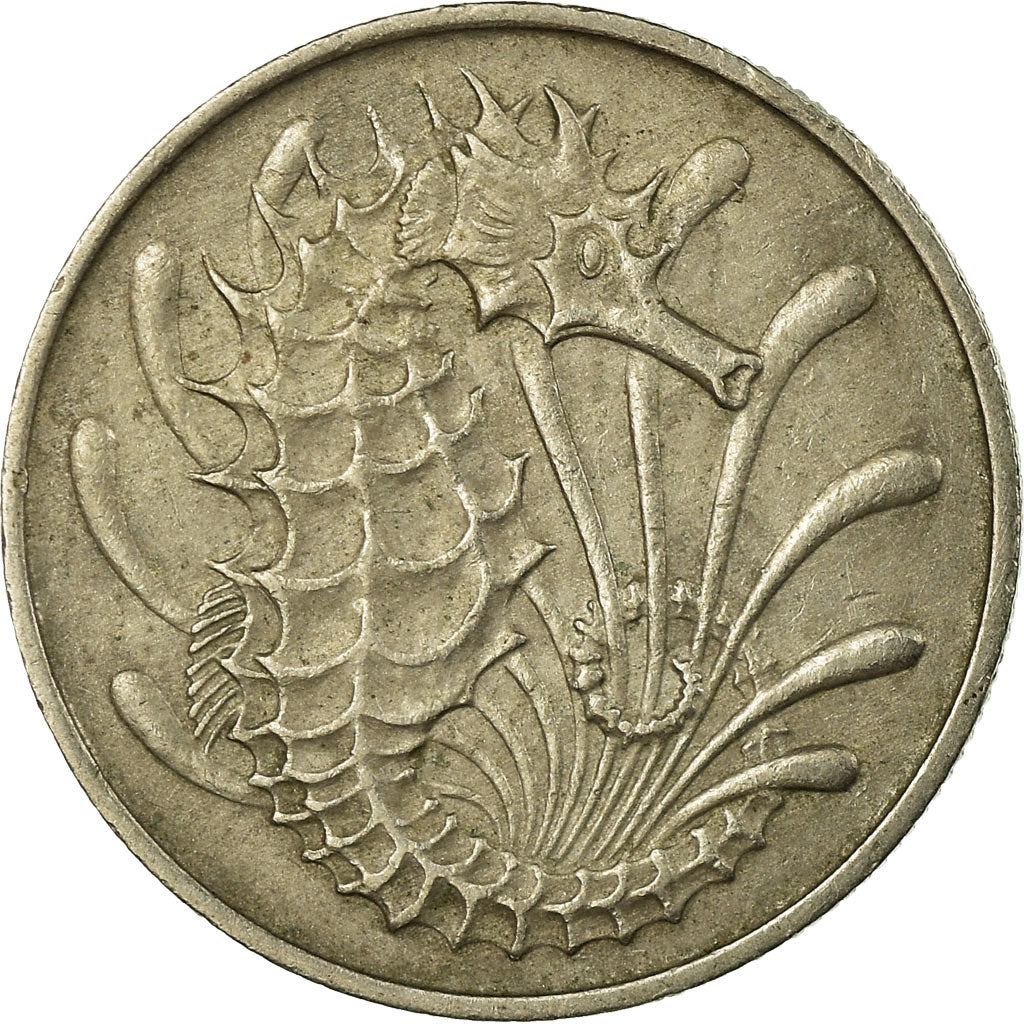 Moneta, Singapore, 10 Cents, 1967, Singapore Mint, BB, Rame-nichel, KM:3