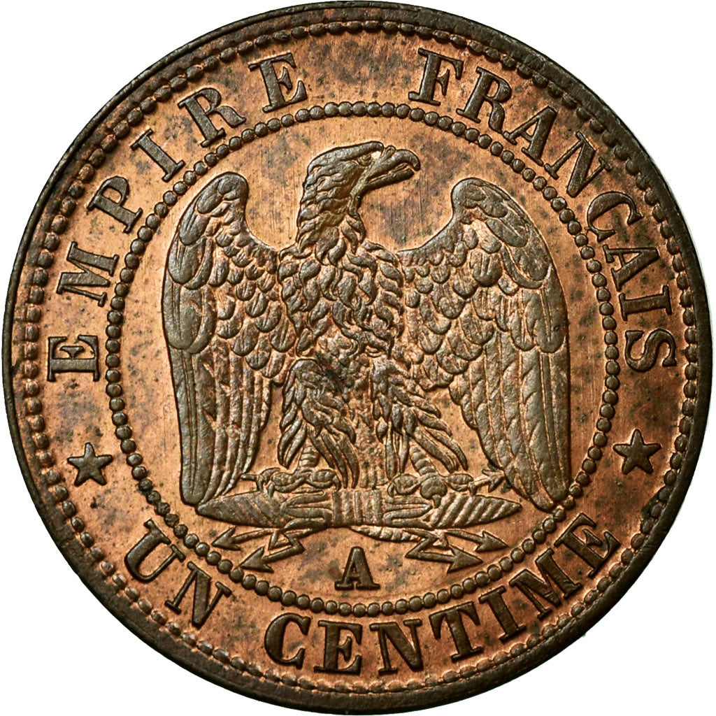 Munten, Frankrijk, Napoleon III, Napoléon III, Centime, 1857, Paris, PR+