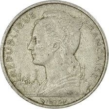 Coin, FRENCH AFARS & ISSAS, 5 Francs, 1975, Paris, EF(40-45), Aluminum, KM:14