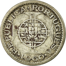 Coin, Mozambique, 5 Escudos, 1960, VF(30-35), Silver, KM:84