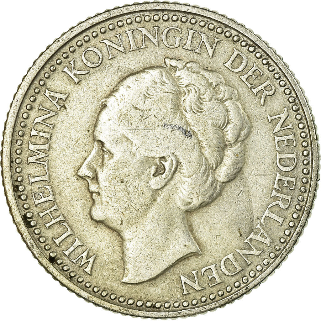 Coin, Netherlands, Wilhelmina I, 1/2 Gulden, 1921, VF(30-35), Silver, KM:160