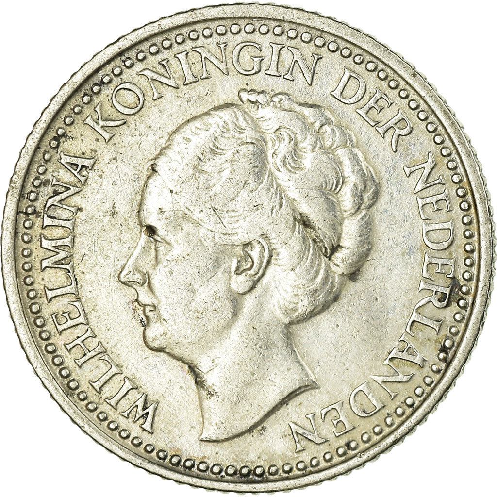 Coin, Netherlands, Wilhelmina I, 1/2 Gulden, 1922, EF(40-45), Silver, KM:160