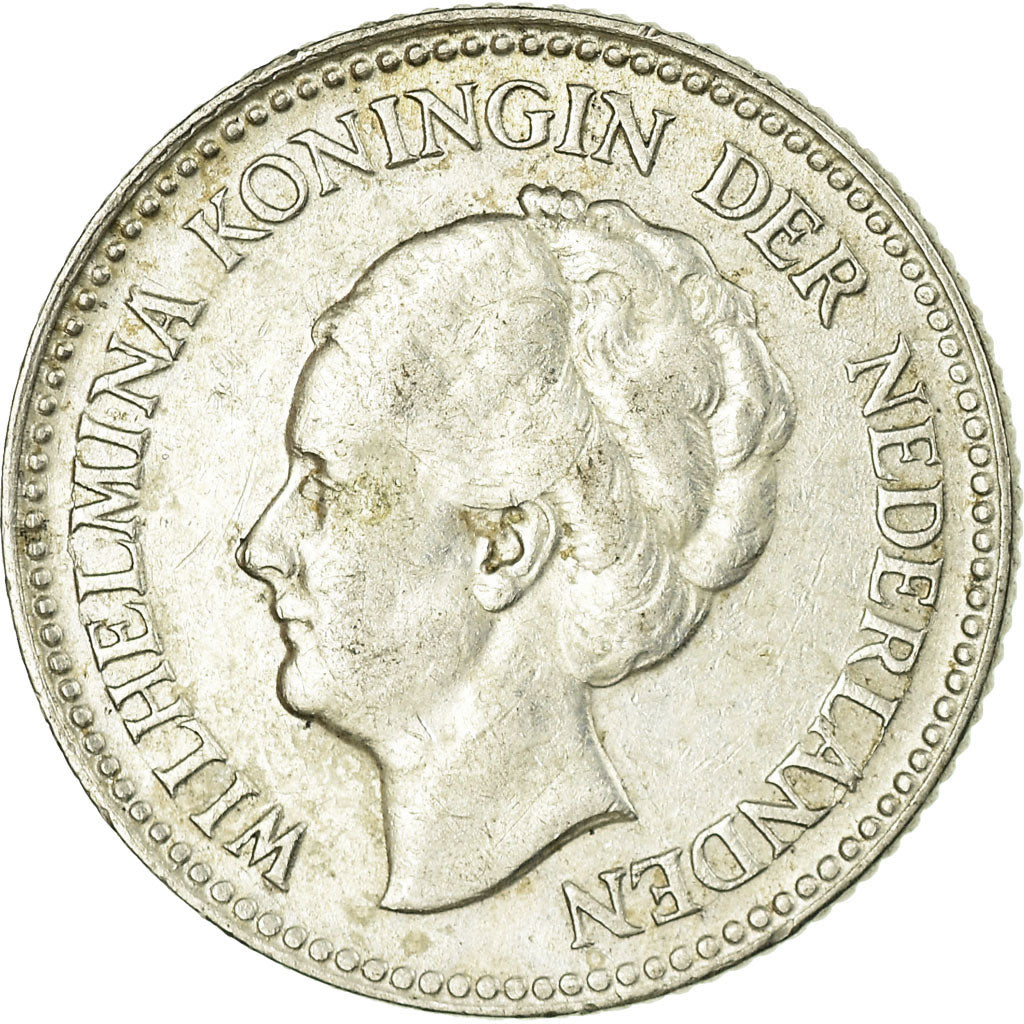 Coin, Netherlands, Wilhelmina I, 1/2 Gulden, 1930, EF(40-45), Silver, KM:160