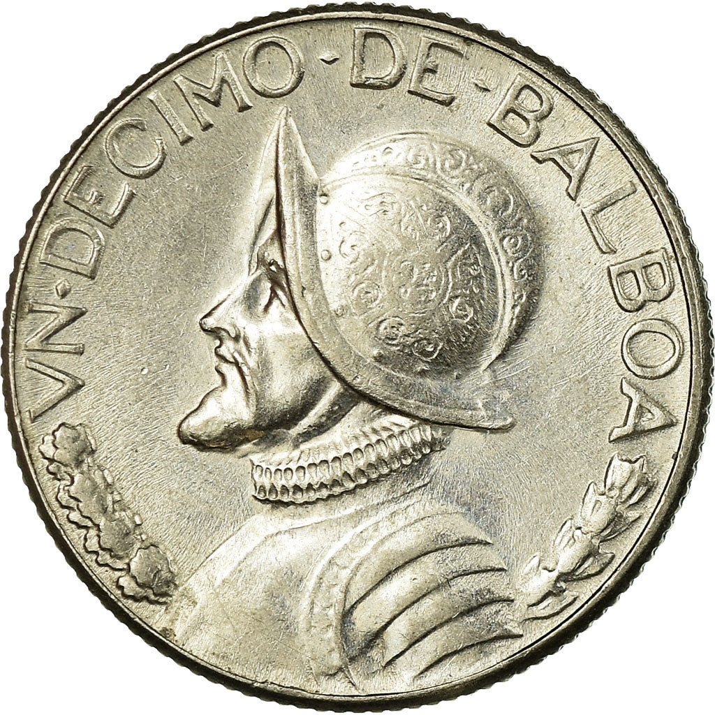 Coin, Panama, 1/10 Balboa, 1970, EF(40-45), Copper-Nickel Clad Copper, KM:10