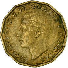 Coin, Great Britain, George VI, 3 Pence, 1944, EF(40-45), Silver, KM:848