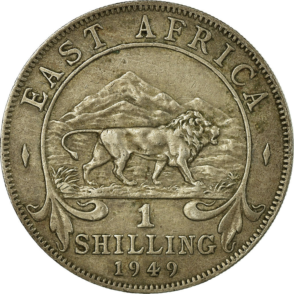 Coin, EAST AFRICA, George VI, Shilling, 1949, EF(40-45), Copper-nickel, KM:31