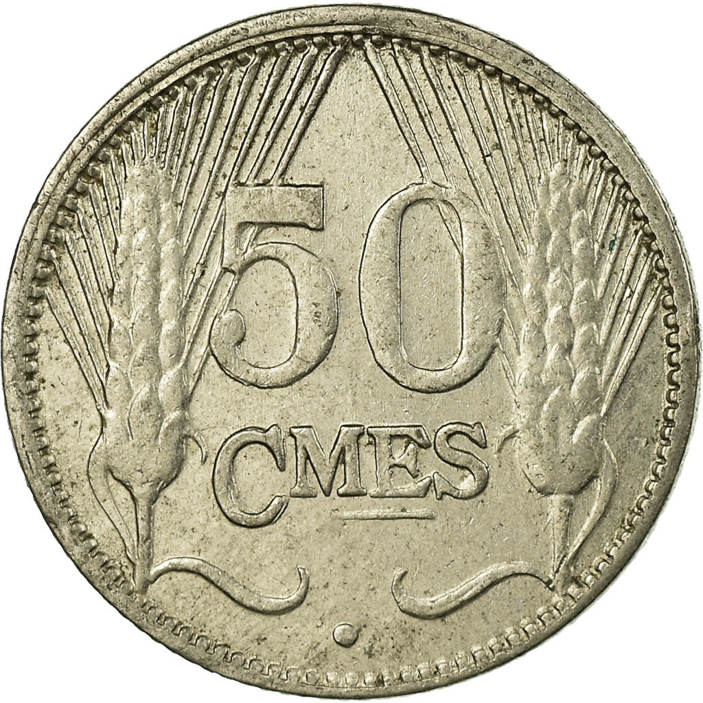 Coin, Luxembourg, Charlotte, 50 Centimes, 1930, EF(40-45), Nickel, KM:43