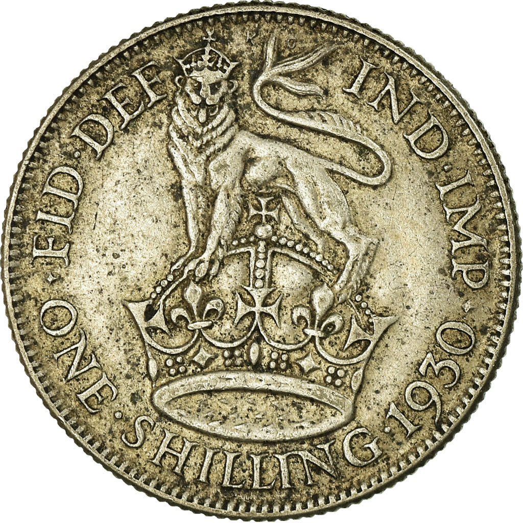 Coin, Great Britain, George V, Shilling, 1930, VF(30-35), Silver, KM:833