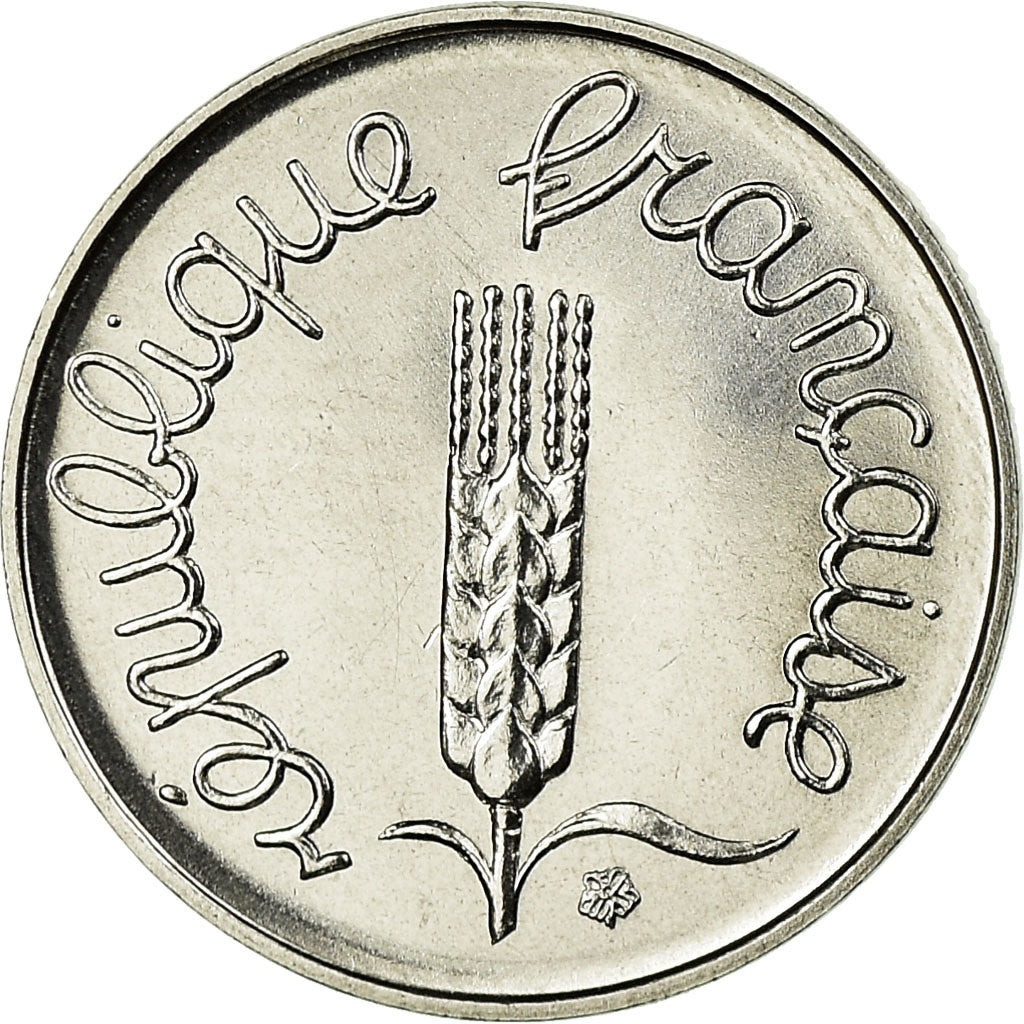 Moeda, França, Épi, Centime, 1982, Paris, MS(65-70), Aço Inoxidável, KM:928