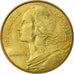 Moneda, Francia, Marianne, 20 Centimes, 1980, Paris, FDC, Aluminio - bronce