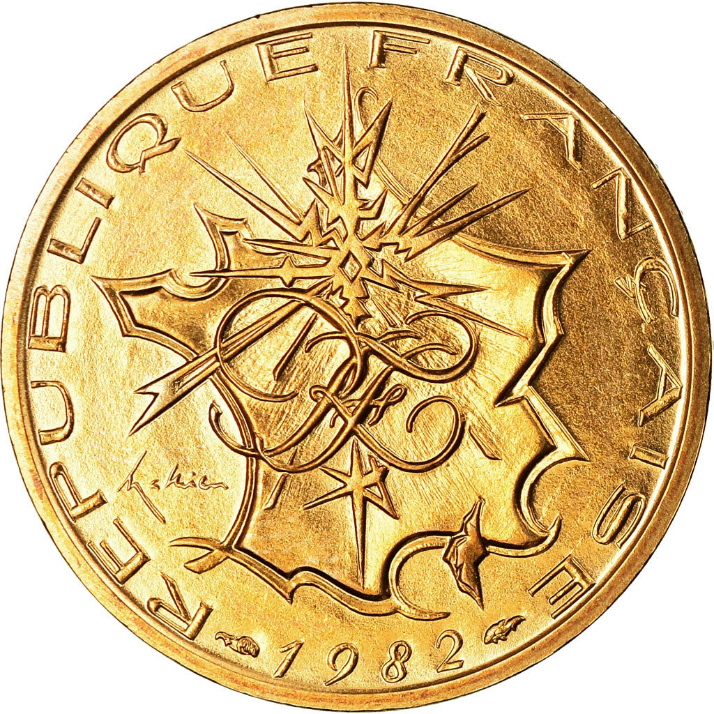 Coin, France, Mathieu, 10 Francs, 1982, Paris, MS(65-70), Nickel-brass, KM:940