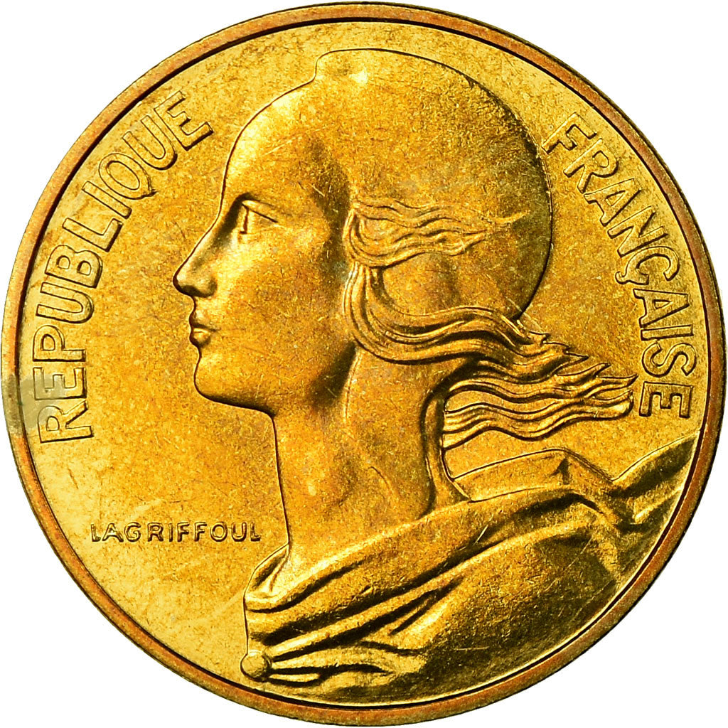 Moneta, Francja, Marianne, 10 Centimes, 1983, Paris, MS(65-70), Aluminium-Brąz