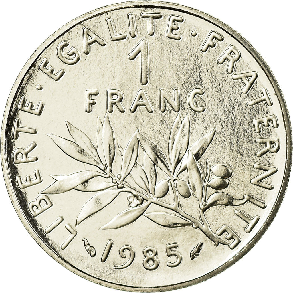 Munten, Frankrijk, Semeuse, Franc, 1985, Paris, FDC, Nickel, KM:925.1