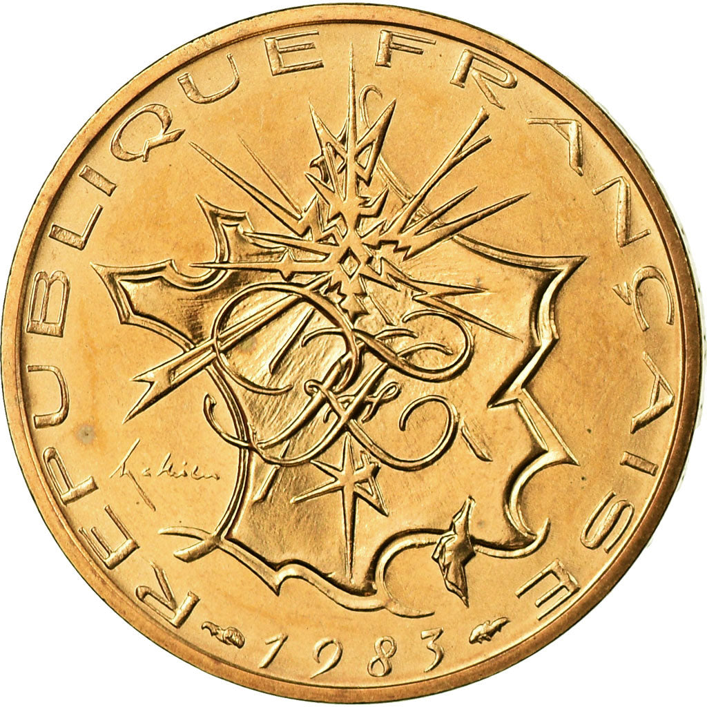 Munten, Frankrijk, Mathieu, 10 Francs, 1983, Paris, FDC, Nickel-brass, KM:940