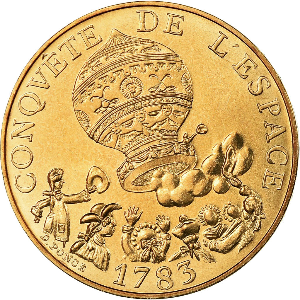 Coin, France, La conquête, 10 Francs, 1983, Paris, MS(65-70), Nickel-Bronze