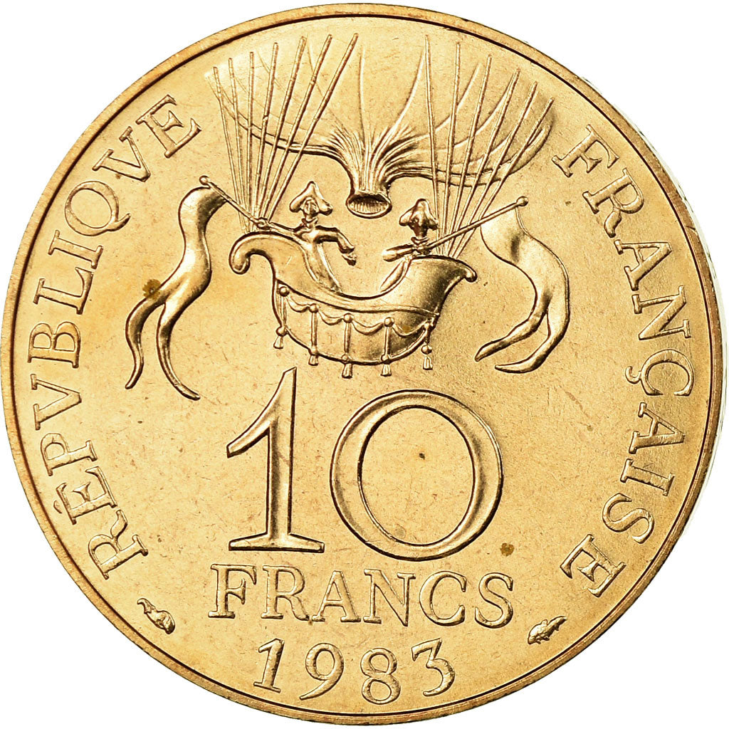 Coin, France, La conquête, 10 Francs, 1983, Paris, MS(65-70), Nickel-Bronze