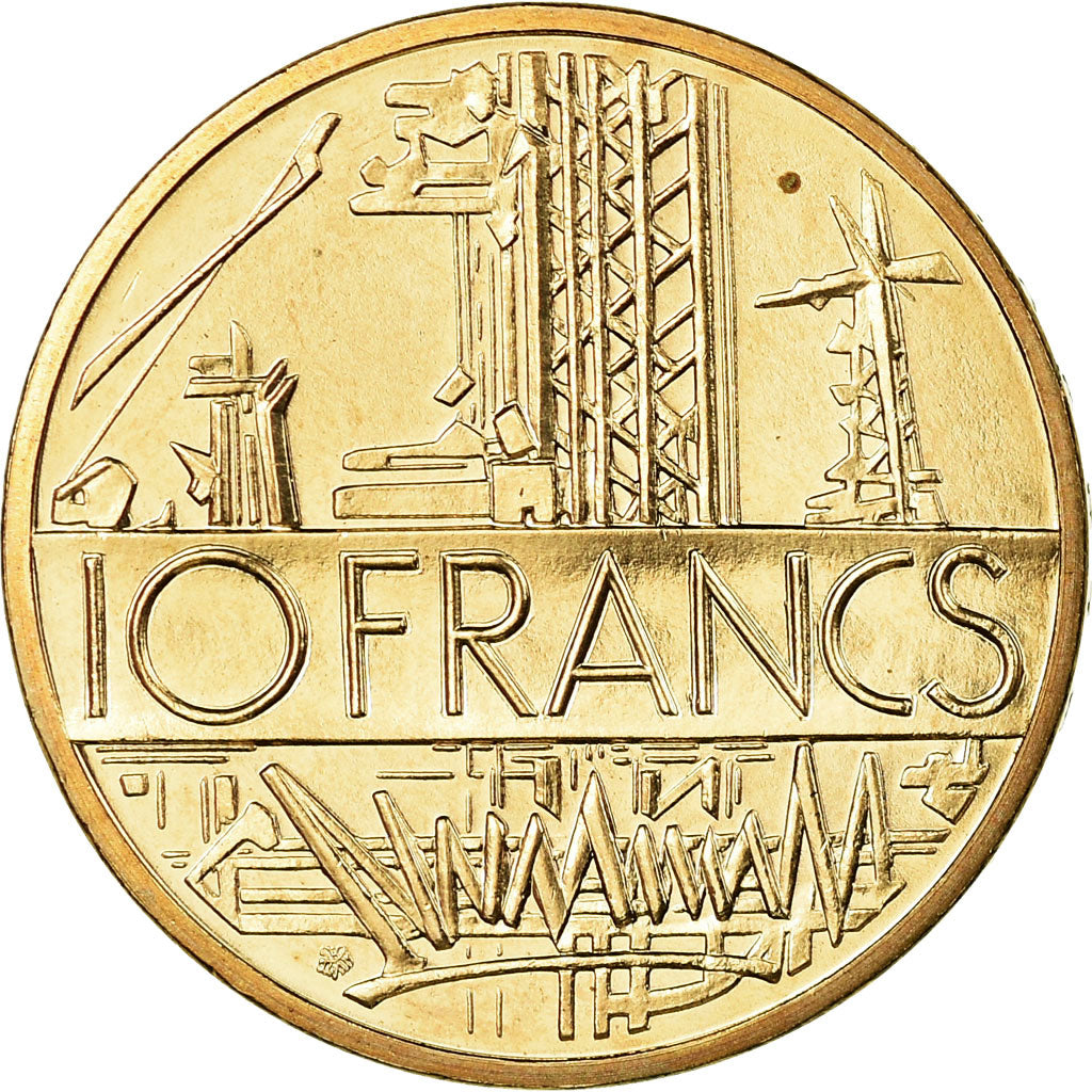 Coin, France, Mathieu, 10 Francs, 1985, Paris, MS(65-70), Nickel-brass, KM:940