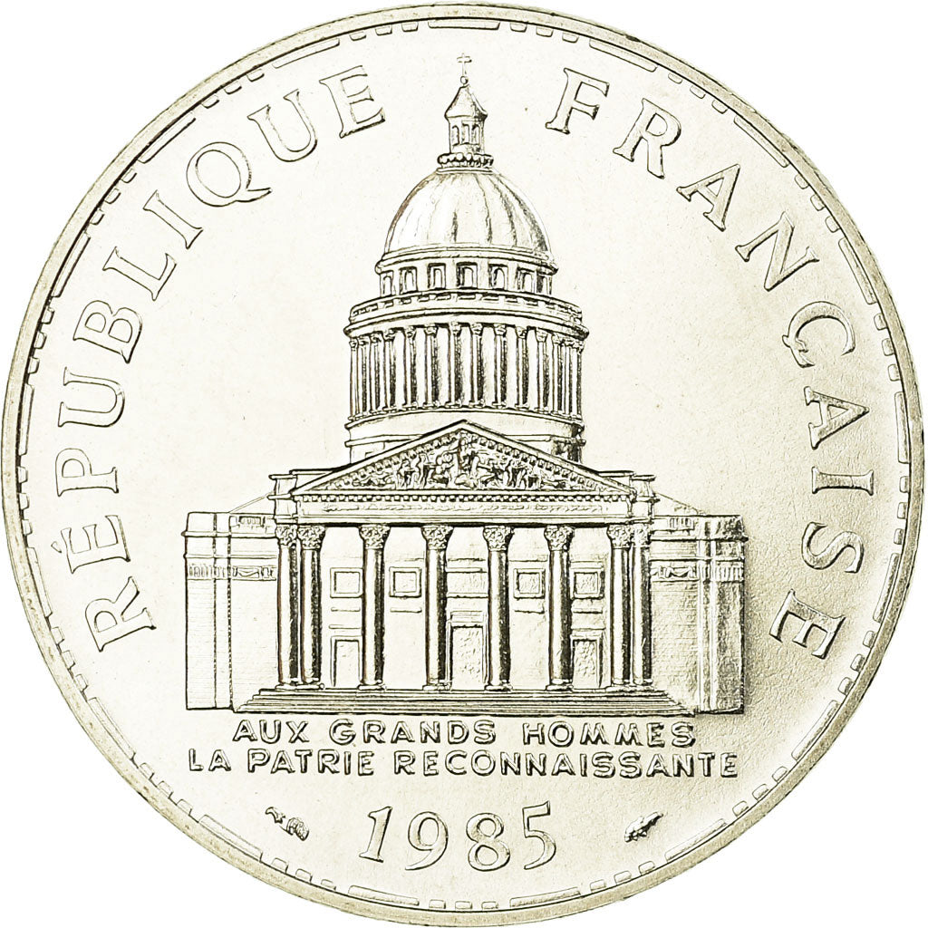 Coin, France, Panthéon, 100 Francs, 1985, Paris, MS(65-70), Silver, KM:951.1