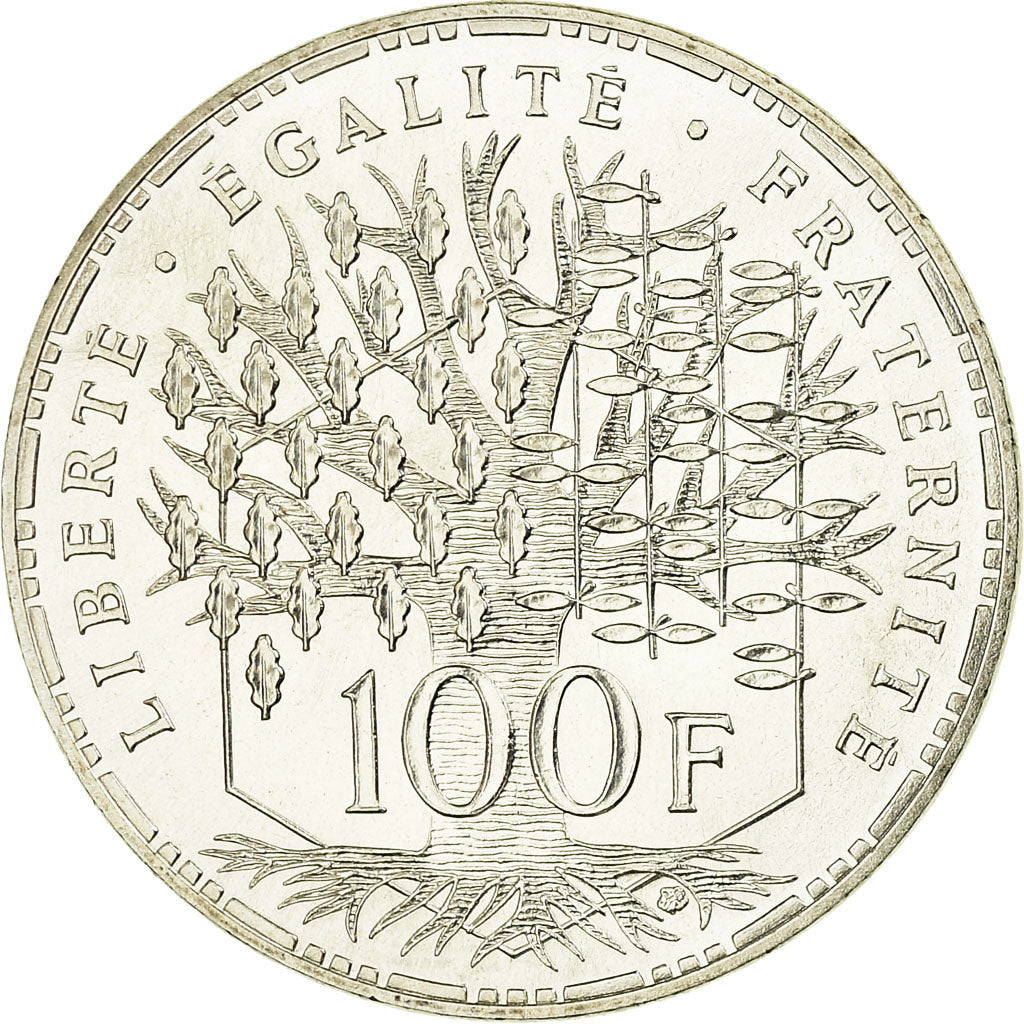 Coin, France, Panthéon, 100 Francs, 1985, Paris, MS(65-70), Silver, KM:951.1