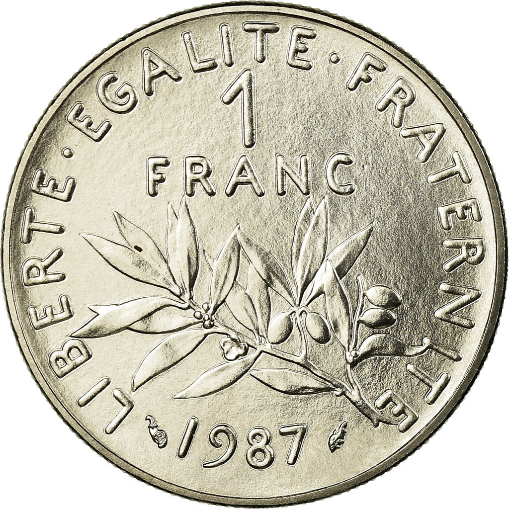 Monnaie, France, Semeuse, Franc, 1987, Paris, FDC, Nickel, Gadoury:474, KM:925.1