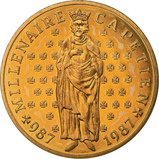 Coin, France, Hugues Capet, 10 Francs, 1987, Paris, MS(65-70), Silver, KM:961