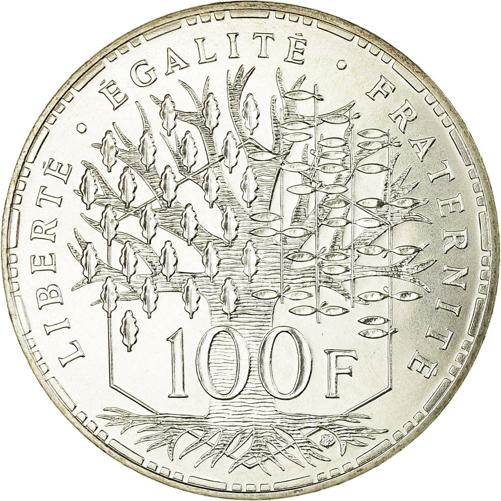 Coin, France, Panthéon, 100 Francs, 1987, Paris, MS(65-70), Silver, KM:951.1