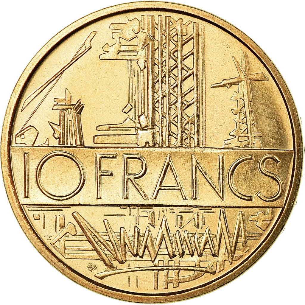 Coin, France, Mathieu, 10 Francs, 1974, Paris, MS(65-70), Nickel-brass, KM:940