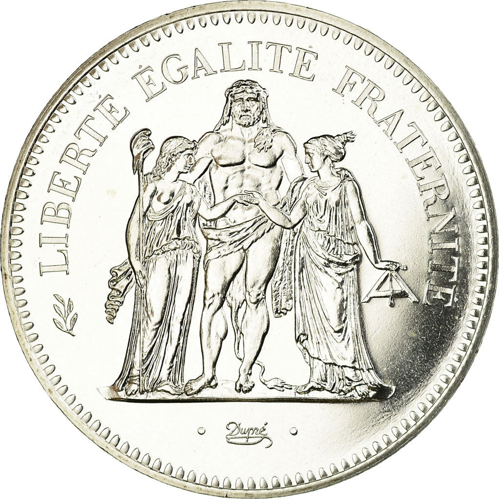 Coin, France, Hercule, 50 Francs, 1974, Paris, MS(65-70), Silver, KM:941.1