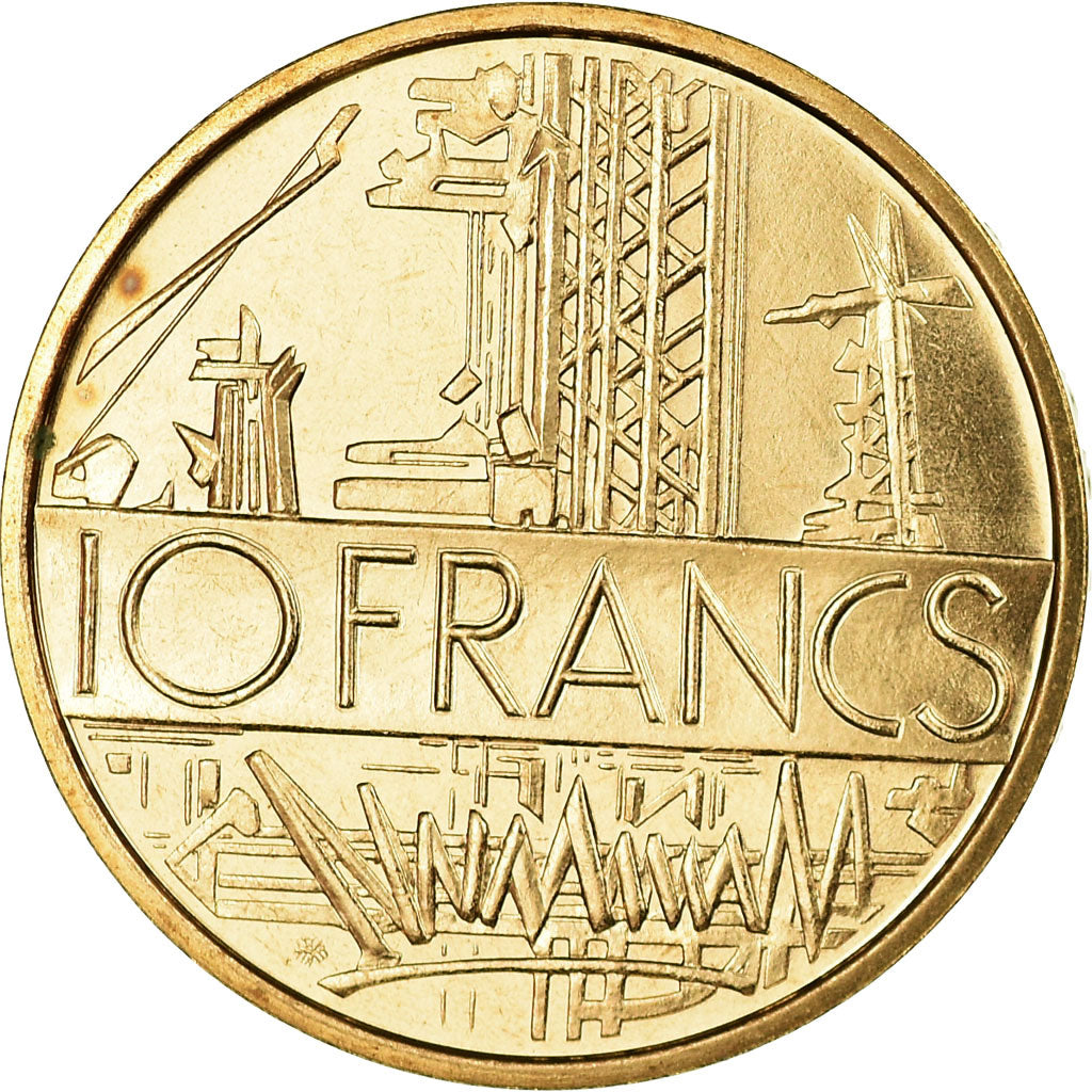 Coin, France, Mathieu, 10 Francs, 1977, Paris, MS(65-70), Nickel-brass, KM:940