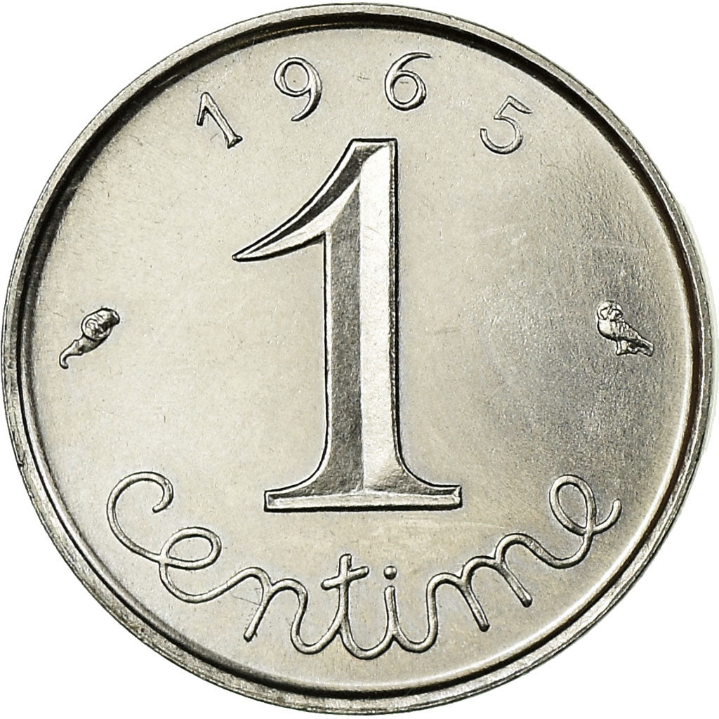 Monnaie, France, Épi, Centime, 1965, Paris, FDC, Stainless Steel, Gadoury:91