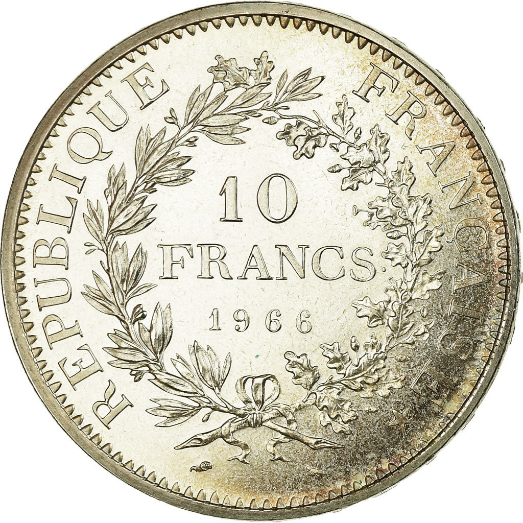 Coin, France, Hercule, 10 Francs, 1966, Paris, MS(65-70), Silver, KM:932