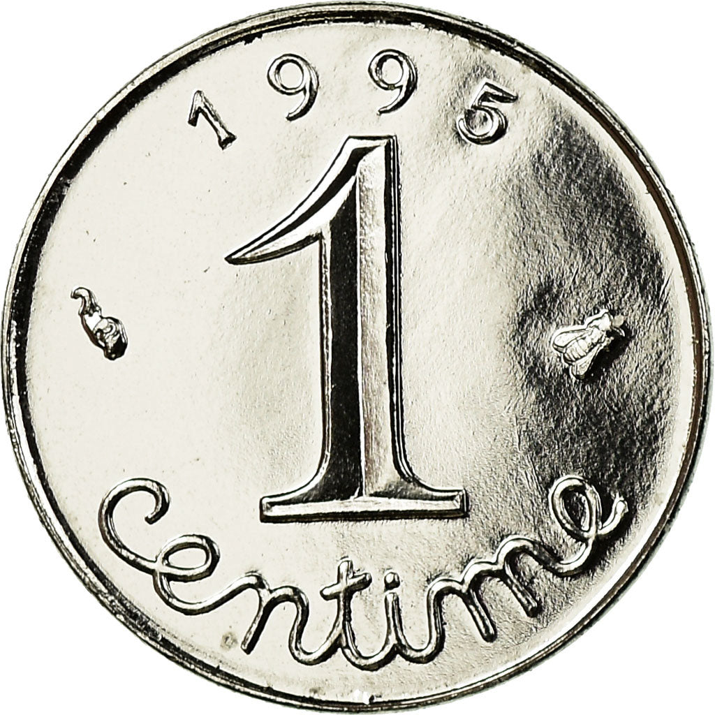 Moneta, Francia, Épi, Centime, 1995, Paris, FDC, Acciaio inossidabile, KM:928
