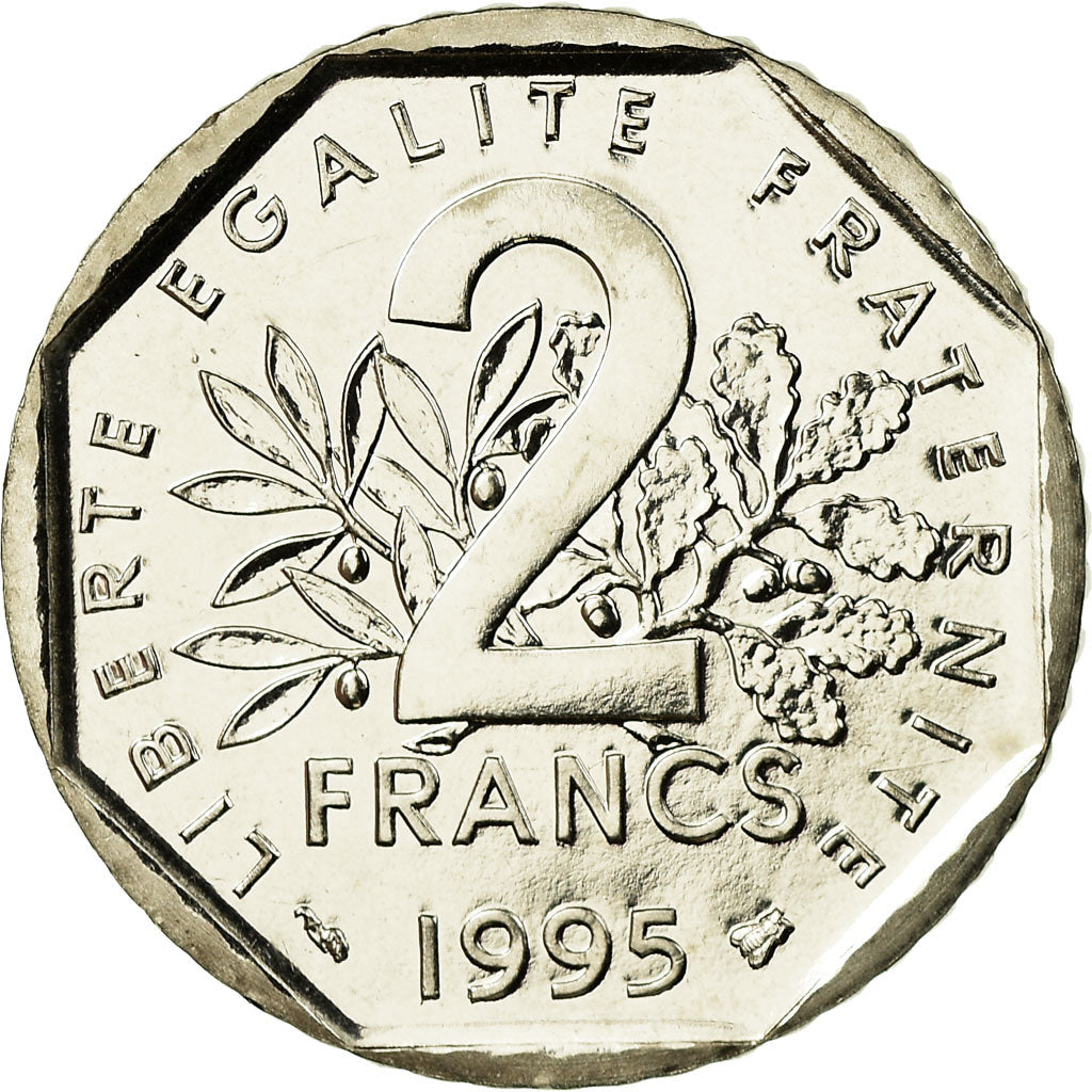 Monnaie, France, Semeuse, 2 Francs, 1995, Paris, FDC, Nickel, Gadoury:547