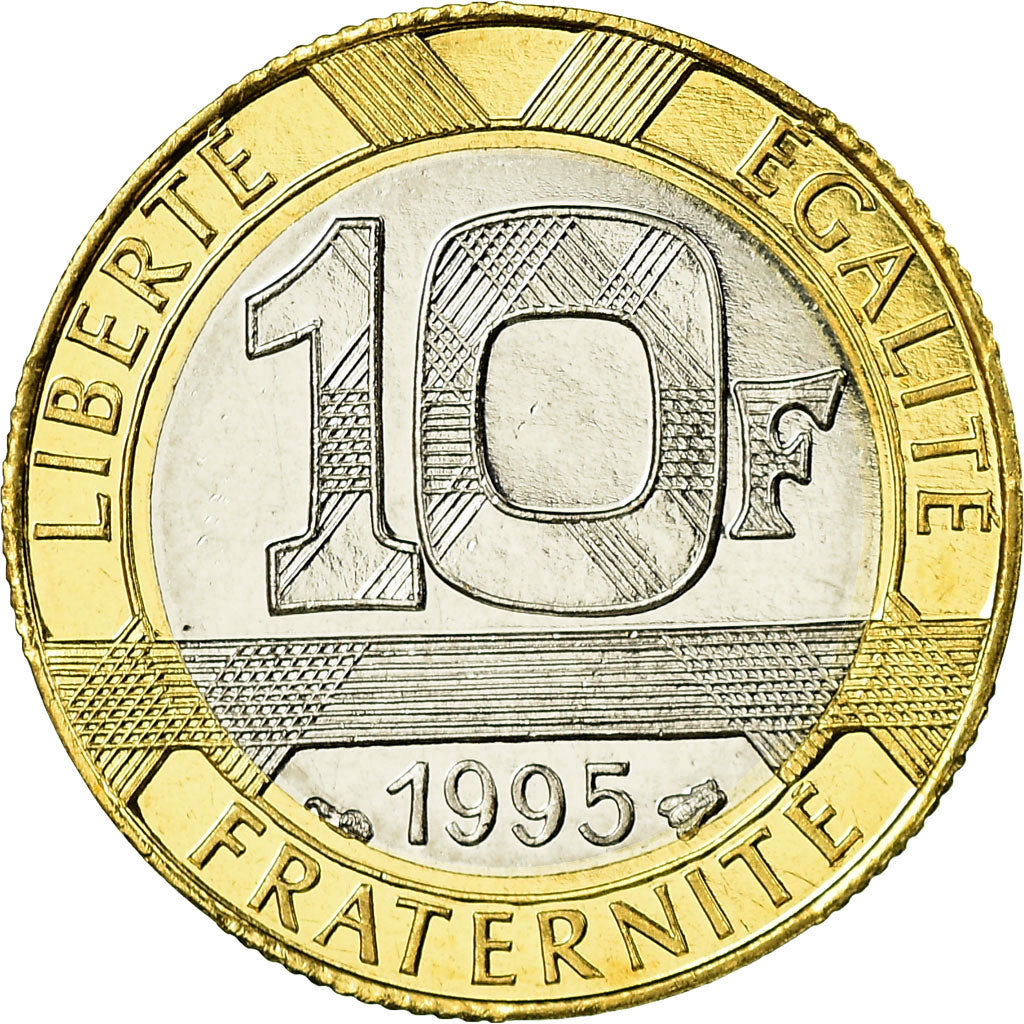 Coin, France, Génie, 10 Francs, 1995, Paris, MS(65-70), Aluminum-Bronze