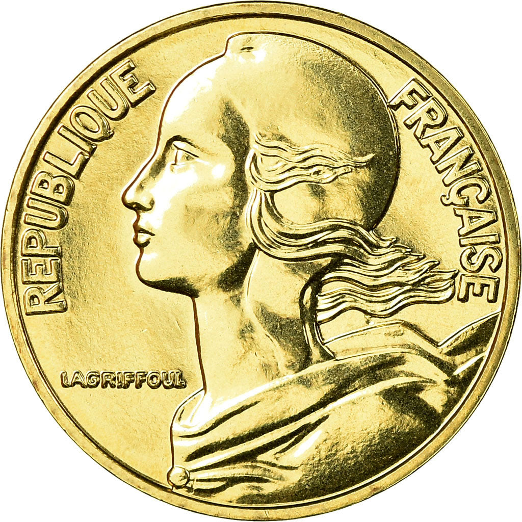 Munten, Frankrijk, Marianne, 10 Centimes, 2001, Paris, FDC, Aluminum-Bronze