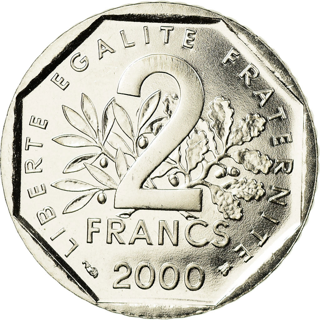 Monnaie, France, Semeuse, 2 Francs, 2000, Paris, FDC, Nickel, Gadoury:547