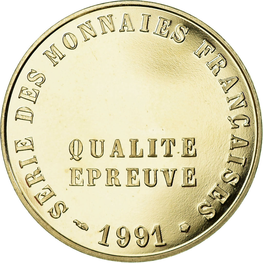 Moneta, Francja, 100 Francs, 1991, MS(65-70), Nikiel