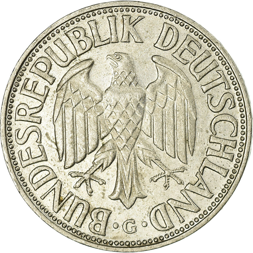 Coin, GERMANY - FEDERAL REPUBLIC, Mark, 1967, Karlsruhe, EF(40-45)