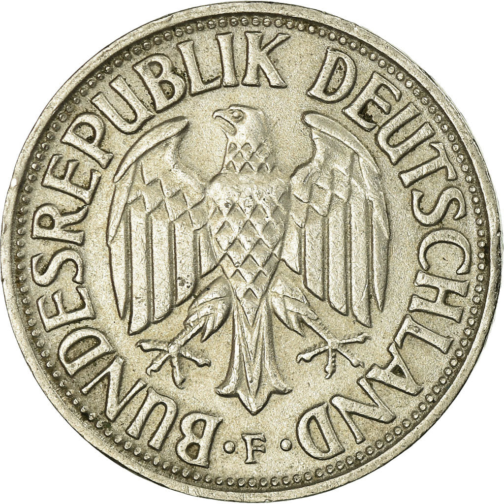 Coin, GERMANY - FEDERAL REPUBLIC, Mark, 1966, Stuttgart, EF(40-45)