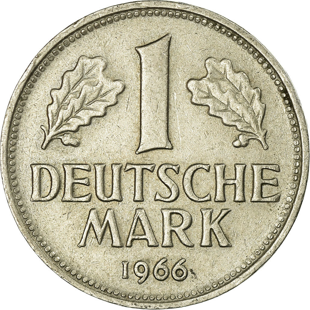 Coin, GERMANY - FEDERAL REPUBLIC, Mark, 1966, Stuttgart, EF(40-45)