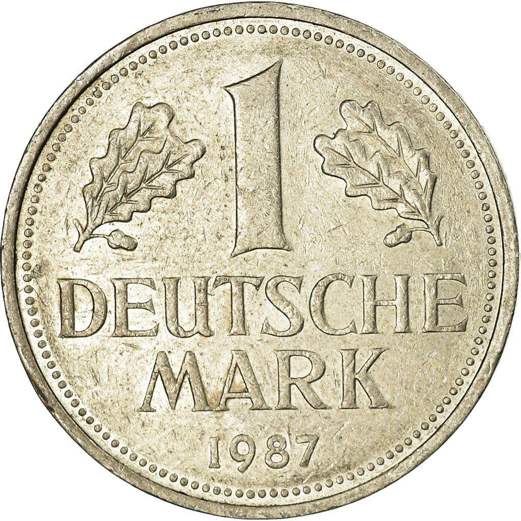 Coin, GERMANY - FEDERAL REPUBLIC, Mark, 1987, Hambourg, EF(40-45)