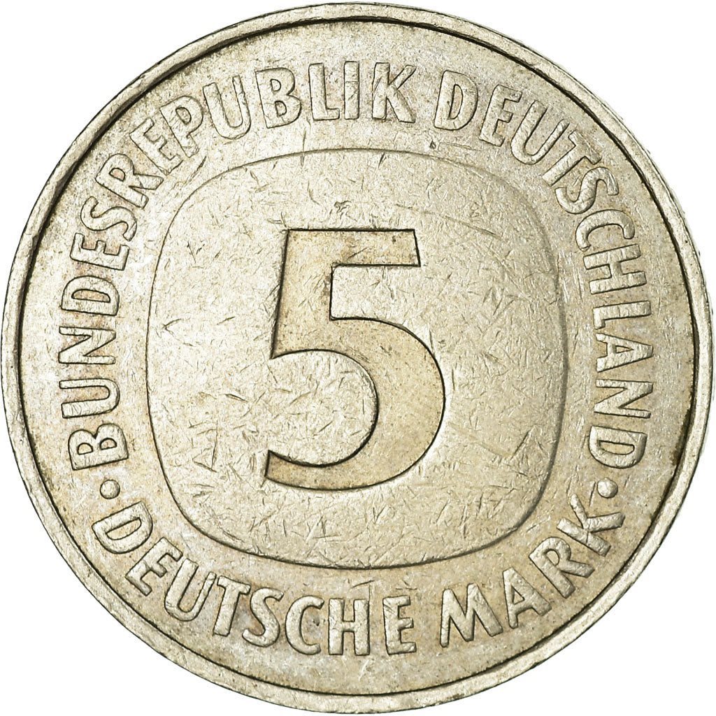 Coin, GERMANY - FEDERAL REPUBLIC, 5 Mark, 1978, Hambourg, EF(40-45)