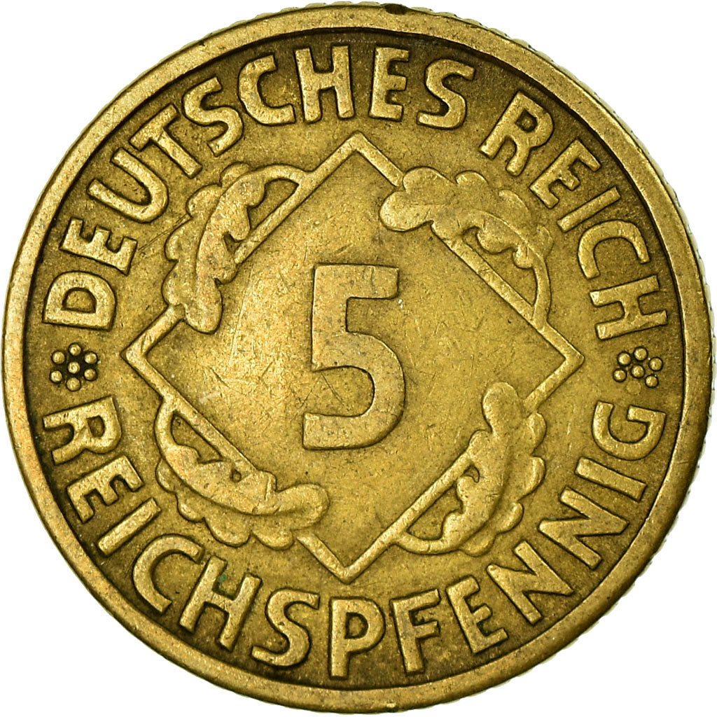 Coin, GERMANY, WEIMAR REPUBLIC, 5 Reichspfennig, 1930, Berlin, EF(40-45)