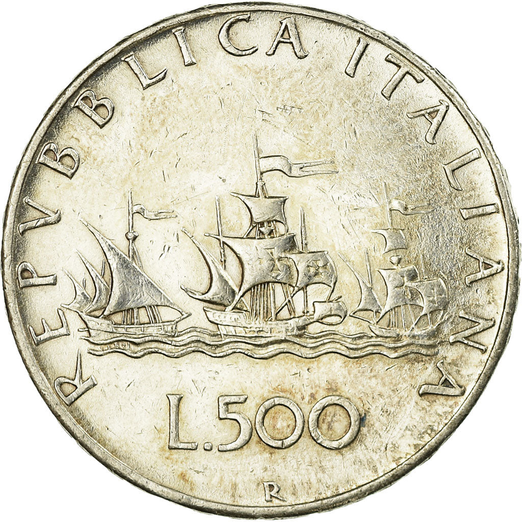 Coin, Italy, 500 Lire, 1958, Rome, EF(40-45), Silver, KM:98