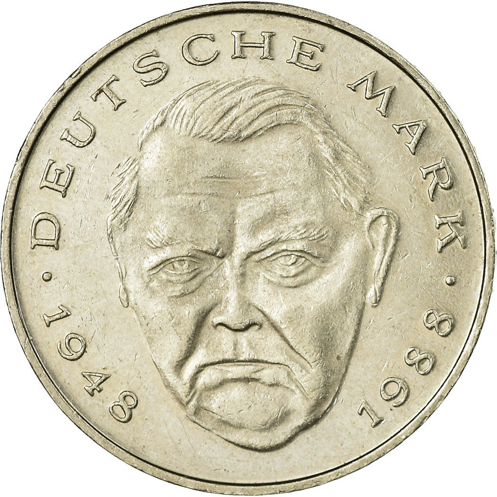 Munten, Federale Duitse Republiek, 2 Mark, 1992, Berlin, ZF, Copper-Nickel Clad