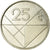 Moneda, Aruba, Beatrix, 25 Cents, 1998, Utrecht, MBC, Níquel aleado con acero