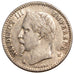 Second Empire, 50 centimes Napoléon III tête laurée
