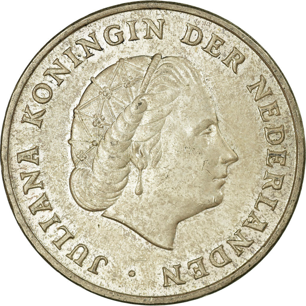 Coin, Netherlands Antilles, Juliana, Gulden, 1952, EF(40-45), Silver, KM:2