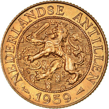 Coin, Netherlands Antilles, Juliana, 2-1/2 Cents, 1959, EF(40-45), Bronze, KM:5